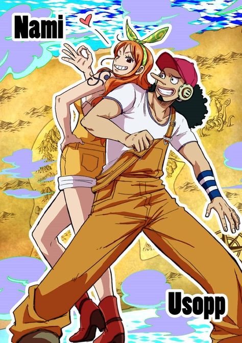 One Piece Usopp X Nami, Nami Usopp Best Friend, Nami X Ussop, Usopp X Nami, Nami X Usopp, Usopp And Luffy, One Piece Matching Pfp, Usopp Nami, Natsume Soseki