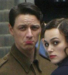 BTS Atonement... James Mcavoy Atonement, Atonement Movie, Jamesy Boy, جوني ديب, Sir Anthony Hopkins, Keira Knightly, Scottish Actors, Charles Xavier, Atonement