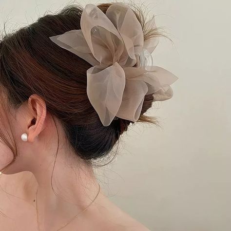 Prehypeshop | Like and Share if you want this Elegant Mesh Bow Hair Claw Clip - Chic Ponytail & Braid Accessory Tag a friend who would love this! FAST US… | Instagram Female Ponytail, Ponytail Braid, Chic Ponytail, Braid Accessories, Mesh Bows, Hair Accessories Collection, Elegant Girl, Hair Accessories Clips, Braid Hair