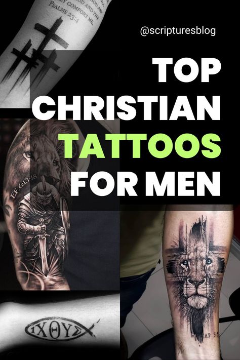 Christian tattoos have long been a way for believers to express their faith and devotion. For men, these tattoos can be both a personal testament to their beliefs and a conversation starter about the Gospel. In this article, we’ll show you some of the most popular Christian tattoos for men and their significance. Men’s Forearm Tattoos God, Men Faith Tattoos, Sleeve Tattoos For Guys Christian, Tattoos For Christians Men, Men’s Christian Forearm Tattoos, Nail Cross Tattoo For Men, Mens Biblical Tattoos, Cross Tattoos For Men Shoulder, Biblical Forearm Tattoos For Men