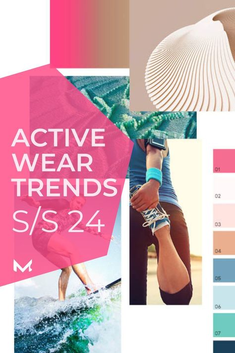 Get this beautiful digital magazine full of incredible colour inspirations, specific print ideas, selected functional fabrics and more. MOJECT, active wear trend forecast, active wear trends 2024, active wear trend S/S 24. Active Wear Trends 2023, Fashion Trend Forecast 2024, Ss24 Trends Fashion, Ss24 Trend Forecast, 2024 Trend Forecast, Active Wear Trends 2024, Ss24 Activewear, Trend Fashion 2024, Spring Summer 2024 Fashion Trends Forecast