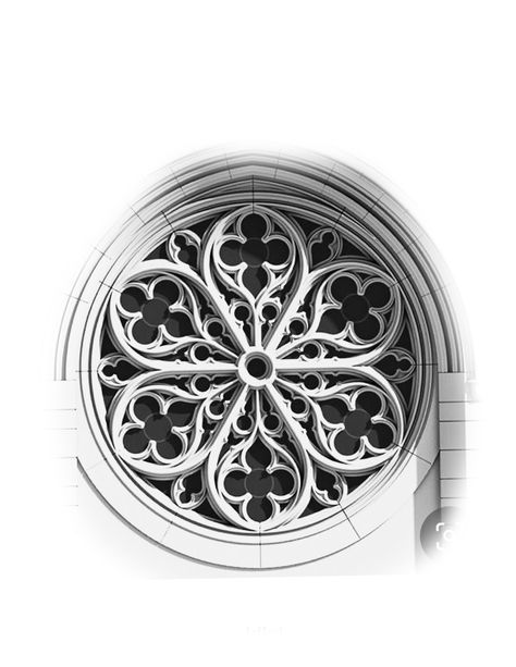 Rose Window Tattoo Design, Rose Window Tattoo, Church Window Tattoo, Gothic Architecture Tattoo, Cathedral Tattoo, Baroque Tattoo, Gothic Window, Filigree Tattoo, Animal Tattoo Ideas