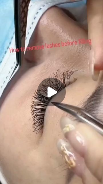 Flora lashes _factory on Instagram: "Lash tips :
❓❓How  do you refill the lashes ？

Some lash technicians don‘t like to refill the lashes  becuase it is hard to  remover  the  single lashes . 

❣️Here’s the tips for  you to remove  the lashes  easily .👇👇

❣️Save this post  for your future  refills that can helps a lot for  the very beginner friends.

Recommended and beginner-friendly method:

1⃣ Take  a section of tapes  to cut into two like the  video  shows.
2⃣ Stick the  two tapes  into different side , and stick on the upper  eyelid .
3⃣Pick up  the  longer  lashes  that need refill  to stick on the tapes .
4⃣Use the micro brush to apply the gel remover  put  on all the lashes that  you picked  up on the tapes ,then remove the lashes .
5⃣Clean the residue remover  by  the  soft lip How To Clean Lashes, Lash Removal, Real Lashes, Lash Tips, Eye Gel Pads, Longer Lashes, Gel Remover, Upper Eyelid, Individual Lashes