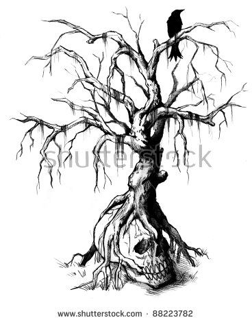 Barber Tattoo, Iran Pictures, Birthday Tattoo, Make Tattoo, Tattoo Stencil Outline, Skull Hand, Dark Art Drawings, Tree Drawing, Tree Tattoo