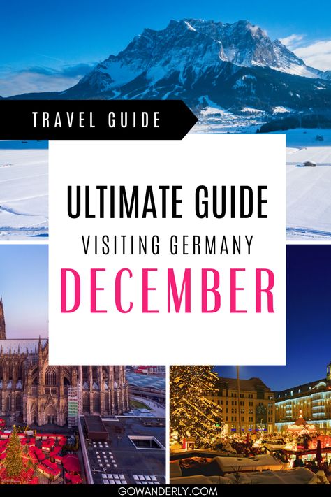 Ultimate guide to traveling to Germany in December, including Christmas markets and winter tips. December Travel Destinations, Germany In December, Winter In Germany, Traveling To Germany, Germany In Winter, Germany December, Germany Winter, December Travel, Places To Visit In Germany