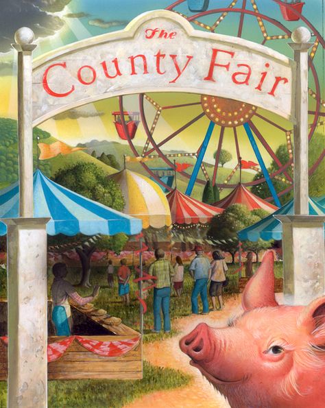 Summertime County Fair from Robert Crawford Country Fair Party, County Fair Theme, Fair Theme, Texas State Fair, Austin Art, Country Fair, Magical Life, County Fair, State Fair