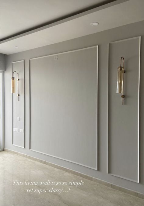 Modern Wall Moulding Design, Wall Art Ideas Aesthetic, Trim Wall Design, Unique Wall Design, Art Ideas Aesthetic, Wall Molding Living Room, Wall Molding Design, Trim Wall, Living Room Panelling