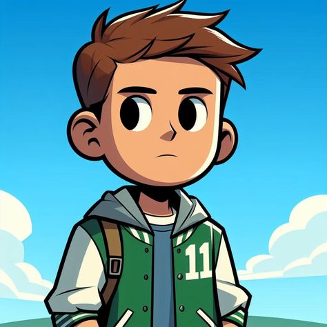 Check more PROMPT at AisRafa.com Check more at https://aisrafa.com/315-prompt-a-cartoon-character-of-a-teenage-boy-wearing-a-green-jacket-with-t/ Boy Cartoon Characters, A Cartoon Character, Boy Cartoon, Boy Drawing, Boys Wear, Cartoon Character Design, Teenage Boys, A Cartoon, Cartoon Character