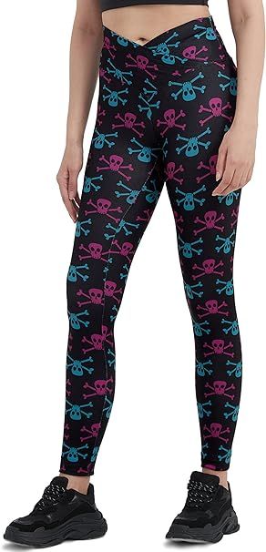 sissycos Women's Halloween Crossover Leggings High Waisted Printed Tights (Pink Purple Cheshire Stripes, Small) at Amazon Women’s Clothing store Crossover Leggings, Printed Tights, Halloween Women, Amazon Women, Crossover, Clothing Store, Pink Purple, Tights, Stripes