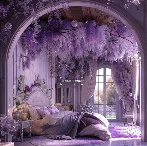 Room Things, Dream Bedroom Inspiration, Cool Room Designs, Purple Bedrooms, Oc Stuff, Purple Rooms, Bedrooms Ideas, Cute Bedroom Decor, Dream House Rooms