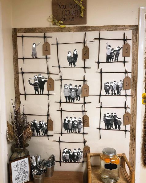 ✨Holly✨ on Instagram: “‘You can count on us!’- a very personal and interactive maths display. ✨ . . #maths #mathematics #earlymaths #earlyyears #eyfs…” Abordagem Reggio Emilia, Natural Classroom, Maths Eyfs, Reggio Emilia Classroom, Reception Classroom, Maths Display, Reggio Emilia Approach, Reggio Inspired Classrooms, Eyfs Classroom