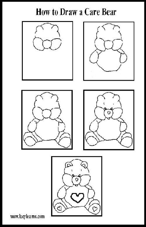 Carebear Care Bear Painting Easy, Care Bear Coloring Pages, Character Page, Grumpy Care Bear, Care Bears Birthday Party, Frames Diy Crafts, Typography Drawing, Care Bear Party, Care Bear Birthday