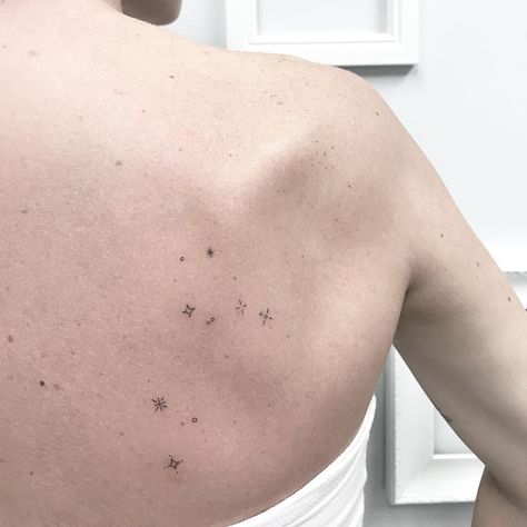 Jk.tat Star Freckles, Freckles Tattoo, Best Star Tattoos, Tattooed Freckles, Pisces Constellation Tattoo, 2024 Tattoo, Aquarius Constellation Tattoo, Leo Constellation Tattoo, Astronomy Tattoo