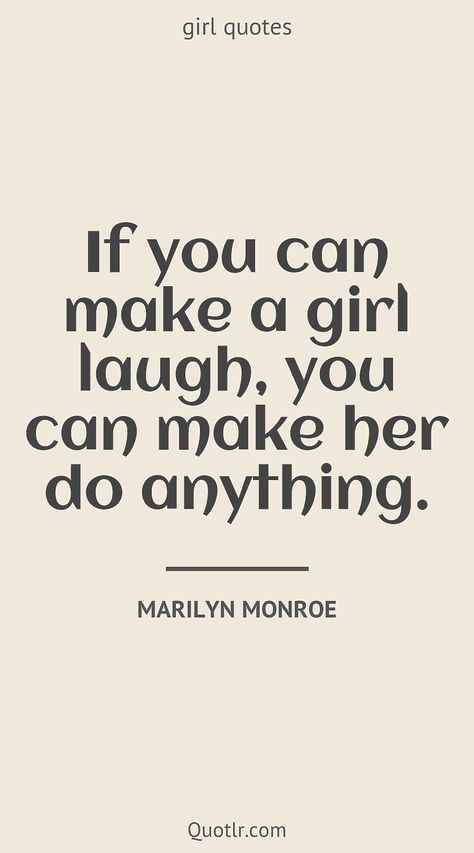 Quotes about girl to help you with baby girl, new girl and that will be huge advantage for your personal development together with s life, s being petty, s being jealous, friends friendship, s being strong, s being beautiful, s being mean, friends relationships, s attitude, best friend like this quote by Marilyn Monroe #quotes #girl #friends #friendship Best Girl Quotes, Quotes About Girls, My Girl Quotes, Quotes Mean, Jealous Friends, Bible Verses About Beauty, Being Petty, Friends Relationships, Good Girl Quotes