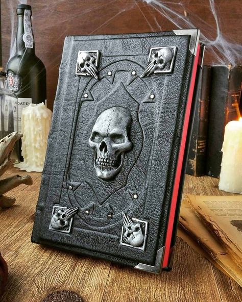 Handmade Leather Journal, Cool Books, Halloween Books, Handmade Book, Unique Book, Magic Book, Leather Books, Handmade Books, Book Binding