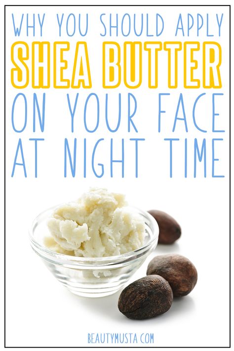 Does using shea butter on your face at night give you better results? Diy Facial Moisturizer, Hyperpigmentation Remedies, Carrier Oils For Skin, Skin Essential Oils, Shea Butter Face, Shea Butter Recipes, Facial Recipe, Diy Face Cream, Shea Butter Benefits