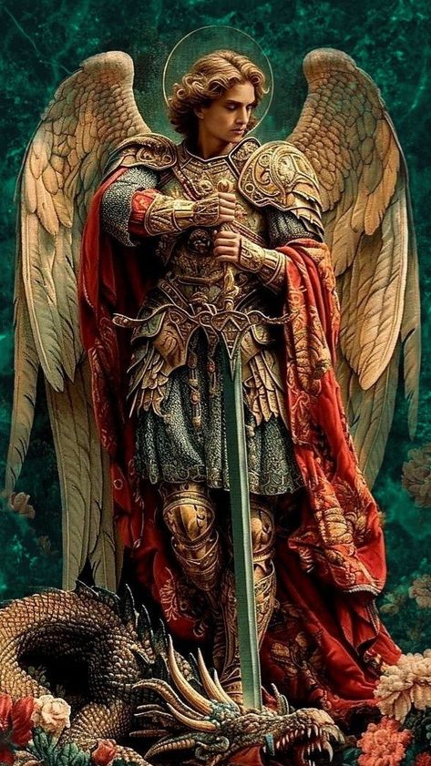 Saint Michael Angel, Archangel Michael Tattoo, San Michele Arcangelo, Angel Michael, Michael Archangel, St Michael The Archangel, Catholic Statues, Angel Gabriel, Jesus Christ Artwork