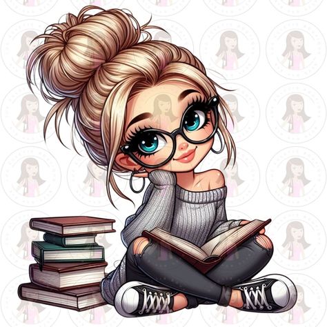 New designs every day on my Facebook page!! Check them out!!! https://www.facebook.com/ashliblantondesign Illustrator Art Design, About Me Illustration, Girl With Glasses, Easy Disney Drawings, Baby Clip Art, Cute Cartoon Pictures, Cute Cartoon Drawings, March 1, Girly Art