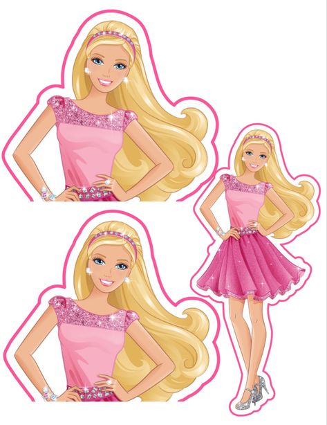 Barbie Cutout Printable, Cutout Printable, Barbie Party Ideas, Barbie Birthday, Barbie Party, Creative Cakes, Grandchildren, 5th Birthday, Birthday Cakes