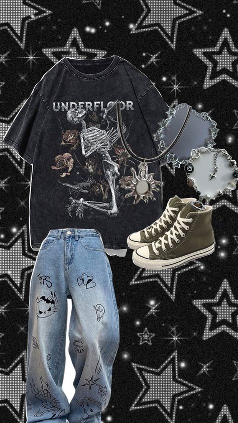 grunge outfit <333 90s Grunge Aesthetic Outfits, Comfy Grunge Outfits, Grunge Fashion Winter, Soft Grunge Outfit, Grunge Aesthetic Clothes, Grungy Outfit, 90s Grunge Aesthetic, 1980s Outfits, Fits 2023