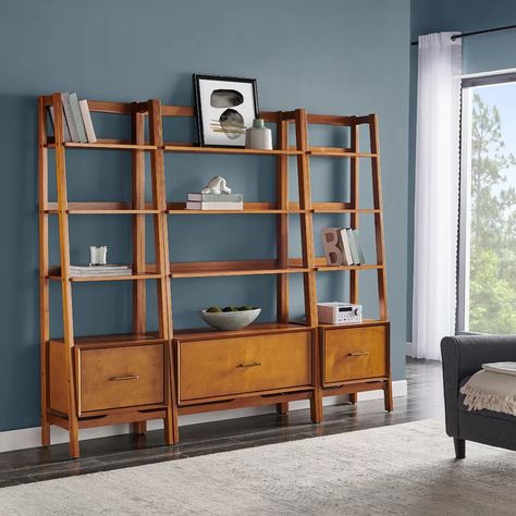 Mid Century Modern Bookcase, Spacious Office, Contemporary Bookcase, Foyer Ideas, Library Bookcase, Modern Bookshelf, Modern Bookcase, Etagere Bookcase, Office Furniture Modern