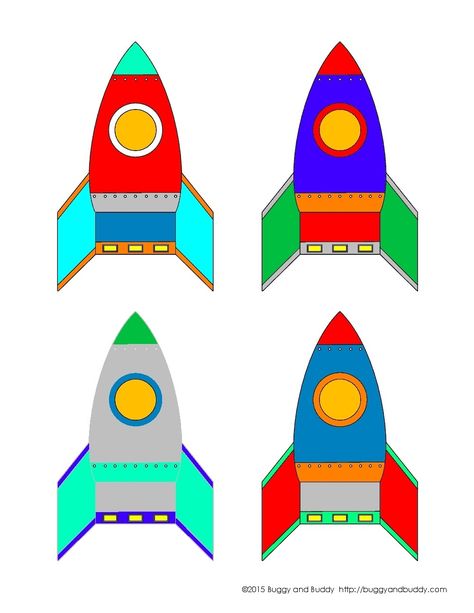 Free Rocket Ship Printables, 3d Rocket Template, Rocket Ship Clipart, Printable Rocket Ship, Printable Rocket, Rocket Template, School Bus Crafts, Transportation Preschool Activities, Preschool Music Activities