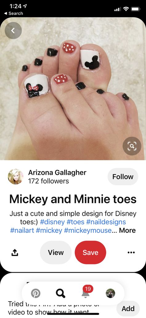 Disney Toenail Designs, Simple Disney Cruise Nails, Disney Nails Pedicure, Disney Pedicure Ideas Toenails, Disney Toenails Pedicures, Disney Toenails, Mickey Pedicure, Disney Toe Nail Designs, Disney Cruise Pedicure