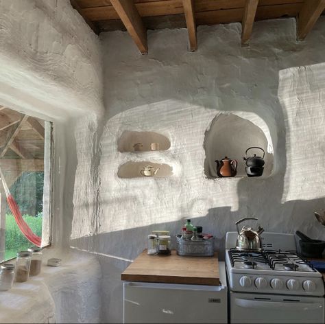 Greek Style Home, Earthship Home, Home Photography, Cob House, Earthship, Greek Style, House Inspo, In The Rain, New Room