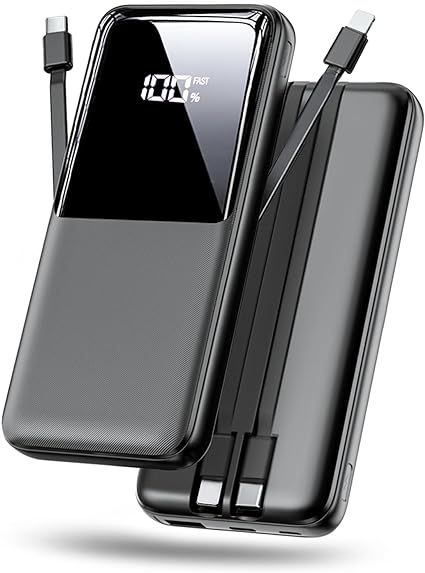 Amazon.com: CFIAI Portable Charger Power Bank - 15000mAh Fast Charging Portable Phone Charger with Built in USB-C(22.5W) and iOS(20W) Output Cable, LED Display Battery Pack for iPhone Android Samsung etc(1 Pack) : Cell Phones & Accessories Iwc Watches Pilot, Portable Phone Charger, Iwc Watches, Power Banks, Portable Charger, Phone Charger, Led Display, Battery Pack, Power Bank