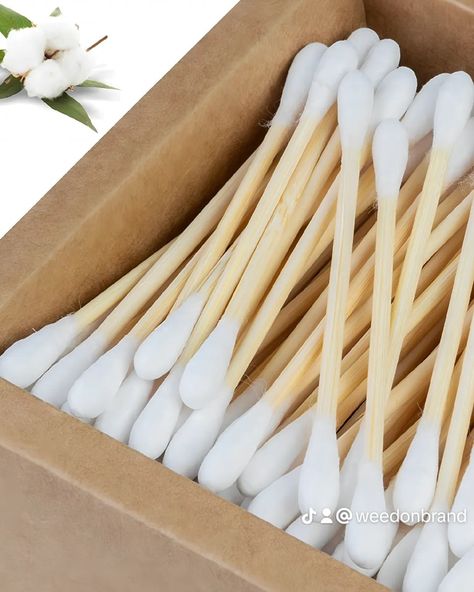 WeedonBrand Bamboo Cotton Swabs, Love Your Earth Ear Makeup, Bathroom Cupboard, Worm Farm, Cotton Swabs, Cotton Buds, Plastic Items, Cotton Pads, Natural Cotton, Eco Friendly