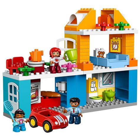 Amazon.com: LEGO Duplo My Town Family House 10835 Building Block Toys for Toddlers: Toys & Games Lego Mindstorms Ev3, Lego Duplo Town, Lego System, Lego Store, Lego Construction, Lego Minecraft, Popular Toys, Building Instructions, Buy Lego