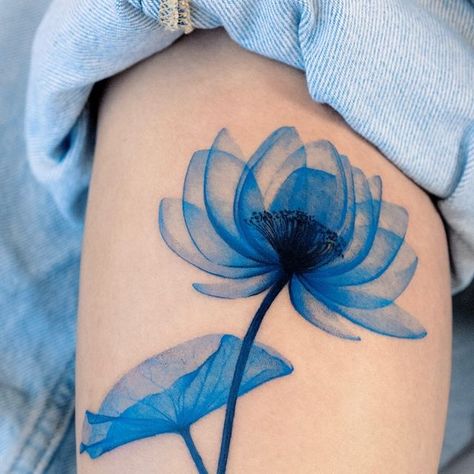 Blue Lotus Flower Tattoo, Booking Available, Blue Lotus Flower, Blue Lotus, X Ray, Color Tattoo, Lotus Flower Tattoo, Lotus Flower, Flower Tattoo