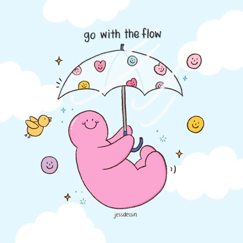 I’m learning to trust the process and let things happen as they should😌 #jessdessin #mrbubbles #fenbobo #illustration #cuteillustration #positivevibes Mr Bubbles, Winter Quote, Positive Quote Poster, Quotes Icons, Bubble Quotes, Let It Happen, Cute Motivational Quotes, M Learning, Positive Art