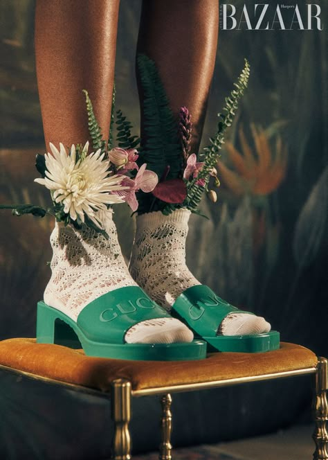 Magical Realism (Harper's Bazaar Vietnam) Shoes Photoshoot, Mode Editorials, German Model, Product Photoshoot, Editorial Shoot, Shoes Photography, Vegan Handbags, Black Lives Matter Movement, Natural Styles