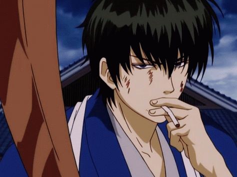 Risa Husband GIF - RisaHusband - Discover & Share GIFs Gintama Gif, Hijikata Toshiro, Japon Illustration, Anime Wall Art, 90s Anime, Bleach Anime, 영감을 주는 캐릭터, Dark Anime, Cute Anime Guys