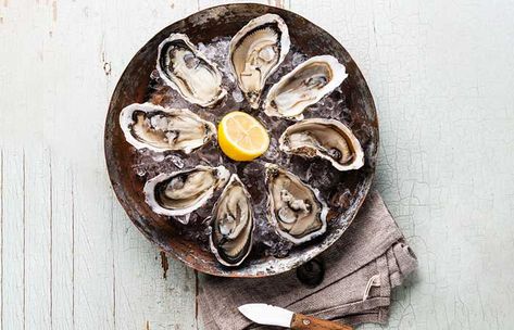 15 Foods To Protect And Maintain Your Eyesight Naturally Eating Oysters, Wellbeing Magazine, Carrot Soup Recipes, Elegant Food, Oyster Recipes, Fresh Oysters, Eye Sight Improvement, Purple Sweet Potatoes, Nutrition And Dietetics