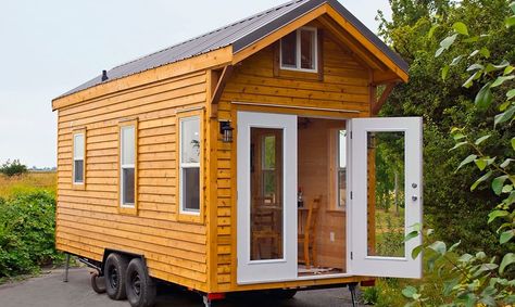 Nearly perfect layout 20ft Tiny House, Tiny Home Cabin, Trailer Frame, Tiny House Company, Tiny House Exterior, Sweden House, Tiny House Builders, Tiny House Listings, Tiny Cabins