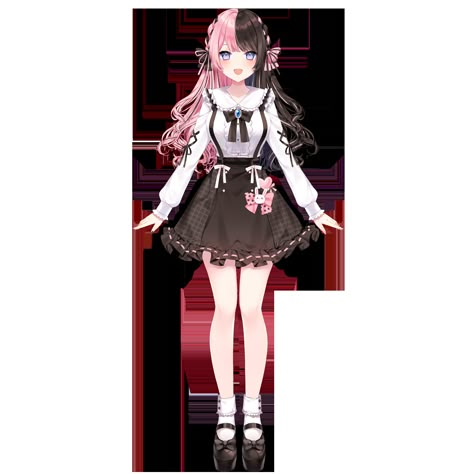 Tachibana Hinano/Gallery | Virtual YouTuber Wiki | Fandom Full Body Vtuber Model, Magical Girl Outfit, Vtuber Model, Y2k Posters, Character Model Sheet, Anime Maid, Anime Sisters, Anime Cover Photo, Dress Design Sketches