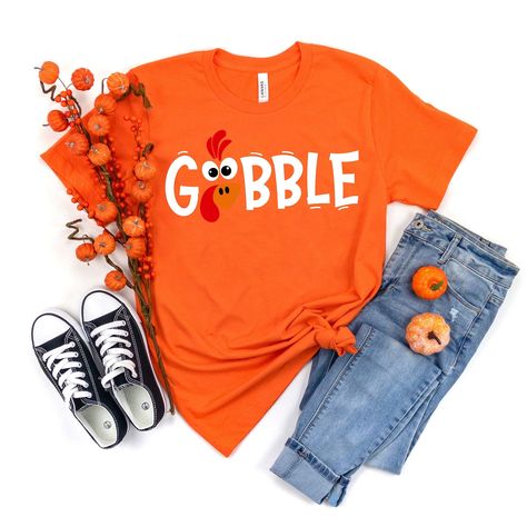 Gobble Thanksgiving Shirt, Family Thanksgiving Shirts Thankful Mama Shirt, Fall Tshirt, Thankful Shirt, Teacher Halloween, Diy Shirts, Teaching Outfits, Teacher Things, Autumn T Shirts, Spirit Shirts