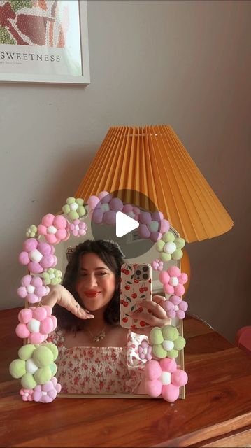 Bonnie Barton on Instagram: "Puffy foam flower mirror DIY! 🌼🪞💕 Comment DAISY to get all the supplies for this sent directly to your dms! This was so fun and made with all supplies from Michaels!  #MakeItWithMichaels ✨" Foam Flower Mirror, Flower Mirror Diy, Foam Flower, Art Deco Paintings, Teen Programs, Flower Mirror, Foam Flowers, Diy Mirror, May 20