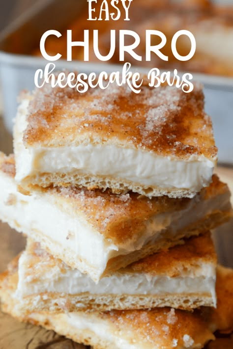 Easy Churro Cheesecake, Churro Cheesecake Bars, Salted Caramel Cookie Bars, Sweet Bars, Caramel Cookies Bars, Pumpkin Crunch Cake, Churro Cheesecake, Nourishing Recipes, Pumpkin Crunch