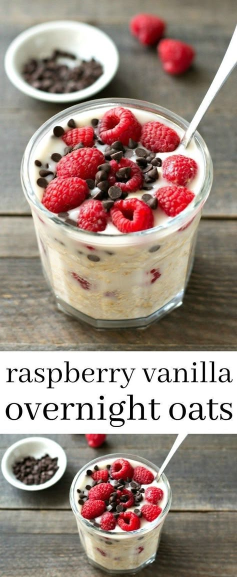 Yogurt Ideas, Vanilla Overnight Oats, Overnight Oat, Overnight Oatmeal, Breakfast Healthy, Fruit Breakfast, God Mat, Healthy Clean Eating, Oats Recipes