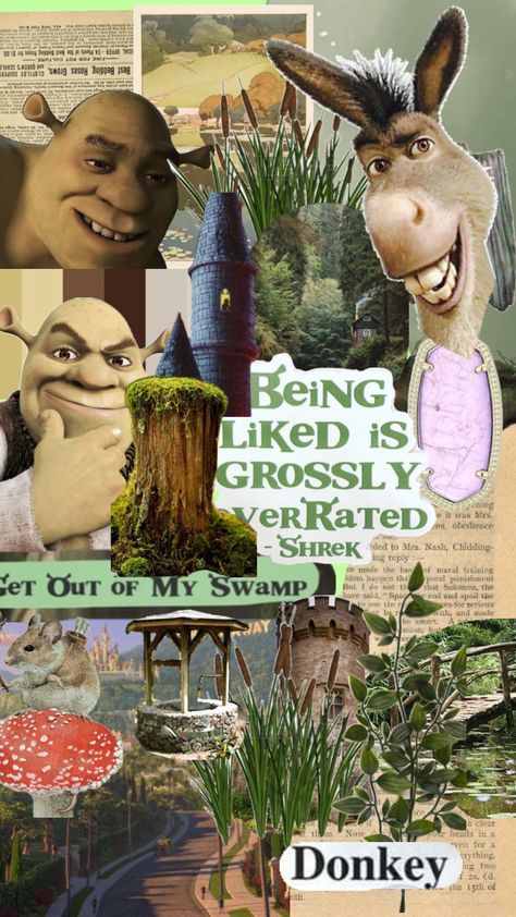 #shrek #donkey #wallpapercollage Shrek Collage, Donkey Wallpaper, Donkey From Shrek, Shrek Donkey, Tangled Wallpaper, Collage Wallpaper, Wallpaper Collage, Growing Roses, Shrek