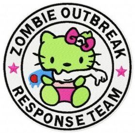 Hello Kitty Zombie, Zombie Response Team, Cute Zombie, Team 2, Whatsapp Wallpaper, Scene Emo, Cat Pendants, Hello Kitty Wallpaper, Black And White Design