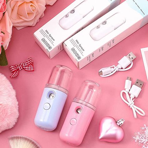 Face Humidifier, Makeup Beauty Room, Mini Facial, Blue Beauty, Hairstyles Updo, Summer Skin, Facial Mist, Face Hydration, Braided Hairstyles Updo