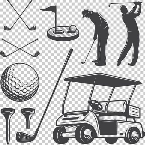 Drawing Football, Cartoon Hand Drawing, Golf Drawing, Golf Tattoo, Golf Club Art, Golf Images, Parchment Crafts, Club Tattoo, Player Football