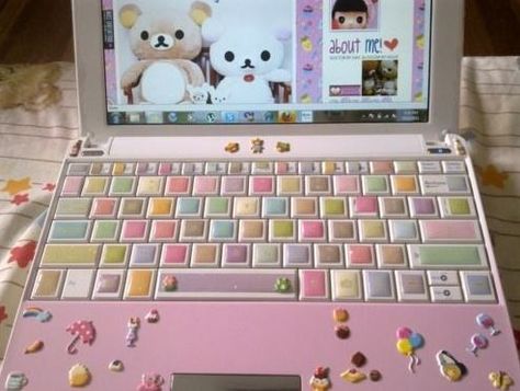 Make your keyboard unique with these colorful keyboard stickers. Pastel Kidcore, Soft Kidcore Aesthetic, Soft Kidcore, Kidcore Aesthetic, Bg Design, Kawaii Core, Kawaii Shop, Kid Core, Polly Pocket