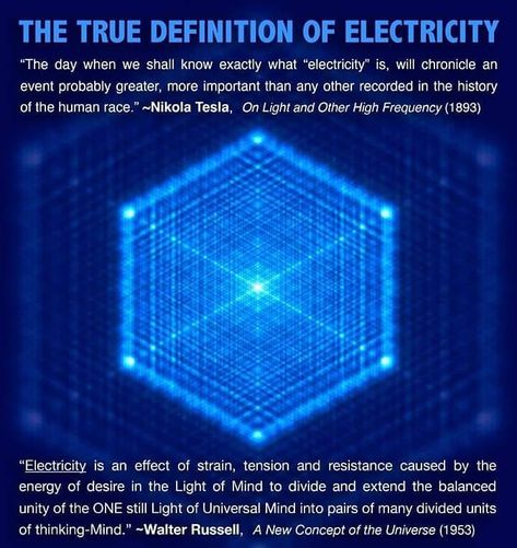 Mental Universe on Instagram: “THE TRUE #DEFINITION OF #ELECTRICITY  Post shared via Walter Russell's University of Science and Philosophy. "The day when we shall know…” Tesla Quotes, Quantum Physics Spirituality, Energy Psychology, Spiritual Science, Astronomy Facts, Cool Science Facts, Energy Generator, Life Energy, Spirit Science