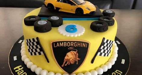 1.5kg cake Lamborghini Birthday Party Decorations, Lamborghini Birthday Party Ideas, Lamborghini Cakes For Boys, Lamborghini Birthday, Lamborghini Cake, Car Cakes For Boys, Ferrari Cake, Cars Cake Design, Clifton Village