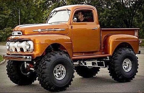 Old Ford Truck, Jeep Pickup Truck, Custom Pickup Trucks, Classic Ford Trucks, Old Ford Trucks, Dodge Power Wagon, Ford 4x4, Old Pickup Trucks, Classic Pickup Trucks